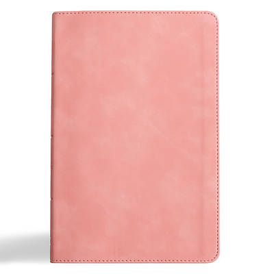 Picture of CSB Thinline Bible, Blush Suedesoft Leathertouch