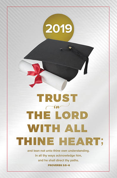 Picture of Trust in the Lord Graduation Regular Size Bulletin