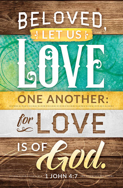 Picture of Beloved, Let Us Love 1 John 4:7 Regular Size Bulletin