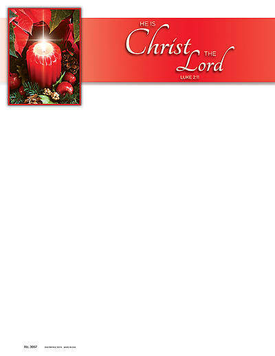 Picture of He is Christ the Lord Advent Letterhead