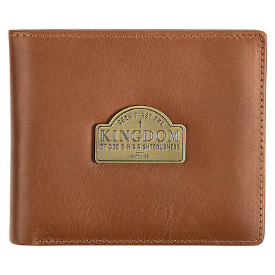 Picture of Genuine Full Grain Leather Rfid Blocking Scripture Wallet for Men