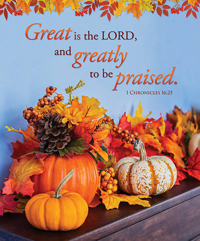 Picture of Great is the Lord Thanksgiving Legal Size Bulletin
