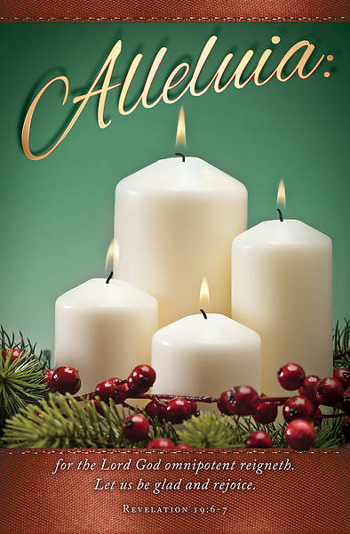 Picture of Christmas Bulletin Revelation 19:6 "Alleluia" - Letter Size (Pack of 100)