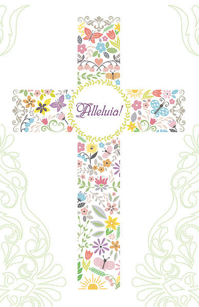Picture of Alleluia! Cross Easter Bulletin - Pack of 50