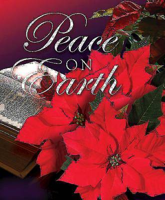 Picture of Peace on Earth/Christmas Poinsettia Bulletin, Large (Pkg of 50)