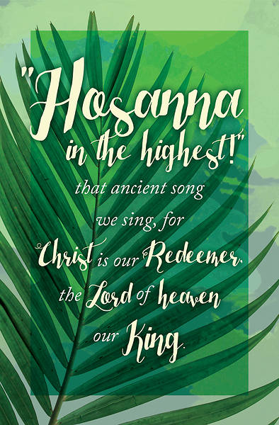 Picture of Hosanna in the Highest! Palm Sunday Bulletin (Pkg of 50)
