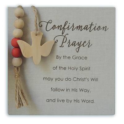 Picture of Prayer Beads Confirmation Plaque