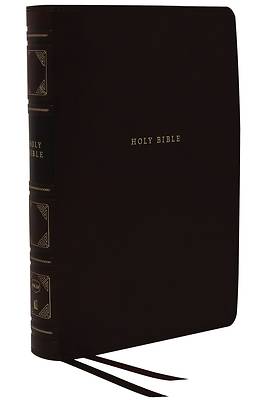 Picture of Nkjv, Reference Bible, Classic Verse-By-Verse, Center-Column, Leathersoft, Black, Indexed, Red Letter Edition, Comfort Print