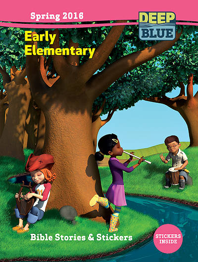 Picture of Deep Blue Early Elementary Bible Stories & Stickers Spring 2016