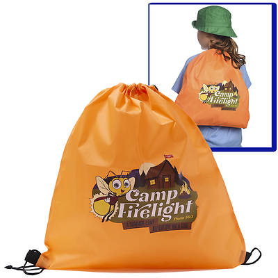 Picture of Vacation Bible School (VBS) 2024 Camp Firelight Drawstring Bag w/Logo(Pkg of 6)