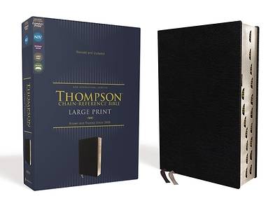 Picture of Niv, Thompson Chain-Reference Bible, Large Print, European Bonded Leather, Black, Thumb Indexed, Red Letter, Comfort Print