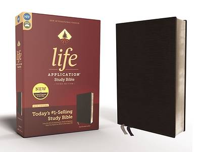 Picture of NIV Life Application Study Bible, Third Edition--Bonded Leather, Black