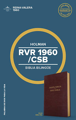 Picture of Rvr 1960/CSB Biblia Bilingue, Borgona Imitacion Piel