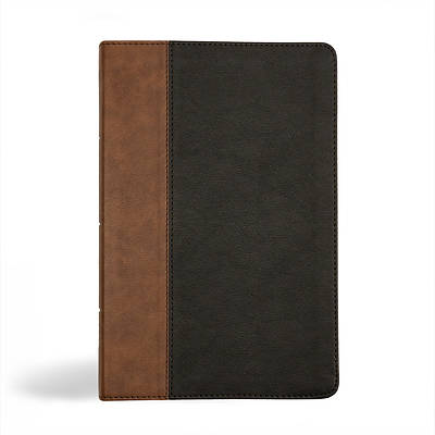 Picture of KJV Personal Size Giant Print Bible, Black/Brown Leathertouch, Indexed