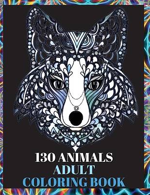 Picture of 130 Animals Adult Coloring Book