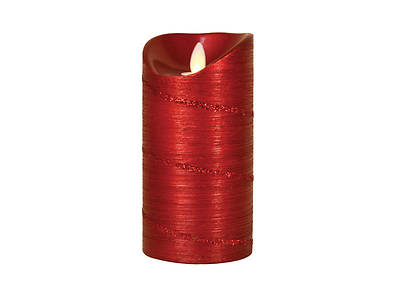 Picture of Marvelous Lights Red Flameless Candle W/Timer 5.75"