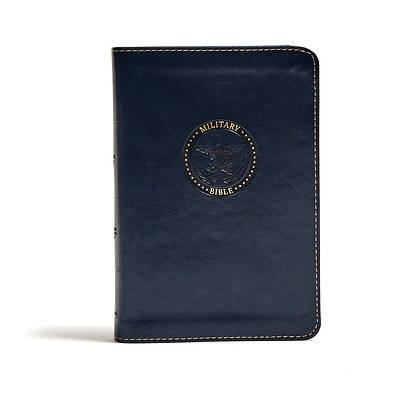 Picture of CSB Military Bible, Navy Blue Leathertouch