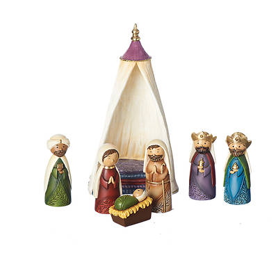 Picture of Small 6pc Resin Nativity With Tent