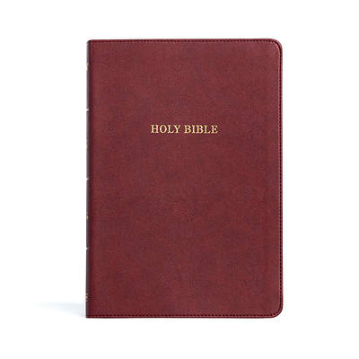 Picture of KJV Large Print Thinline Bible, Burgundy Leathertouch