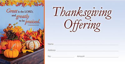 Picture of Great is the Lord Thanksgiving Offering Envelope