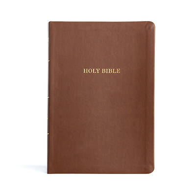 Picture of KJV Large Print Thinline Bible, Value Edition, Brown Leathertouch