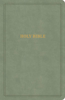 Picture of KJV Large Print Personal Size Reference Bible, Sage Suedesoft Leathertouch, Indexed