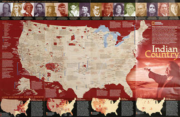 Picture of North American Indian Reference Map