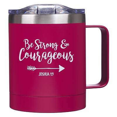 Picture of Mug Stainless Steel Camp Be Strong & Courageous - Jos 1
