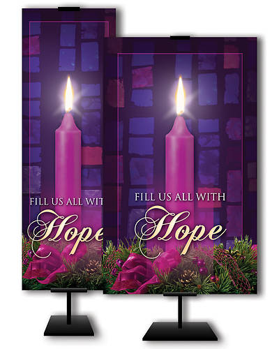 Picture of Fill Us All With Hope Advent 3'x 5' Banner