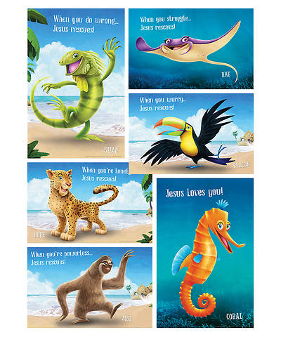 Picture of Vacation Bible School (VBS) 2018 Shipwrecked Bible Point Posters - Set of 6