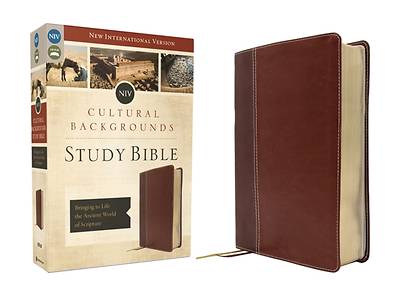Niv, Cultural Backgrounds Study Bible (Context Changes Everything), Leathersoft, Brown, Red Letter