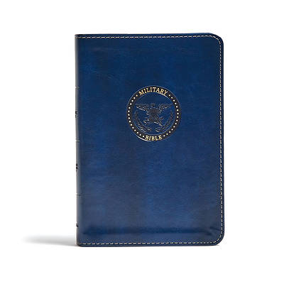 Picture of CSB Military Bible, Royal Blue Leathertouch