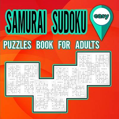Picture of Samurai Sudoku Puzzles Book for Adults Easy
