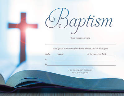 Picture of Baptism Certificate