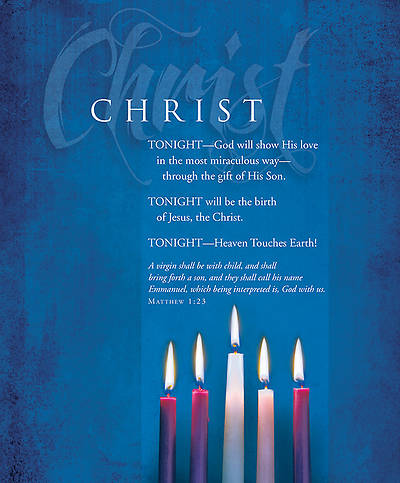 Picture of Advent Christ Bulletin Matthew 1:23 KJV Large 8.5" x 14" (Package of 100) - WEEK 5 option