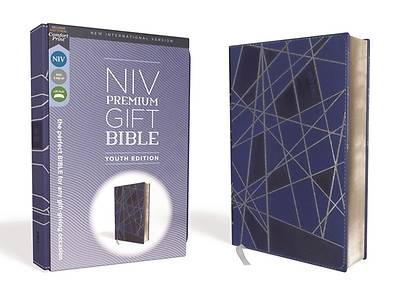 Picture of NIV Premium Gift Bible, Youth Edition, Leathersoft, Blue, Red Letter Edition, Comfort Print