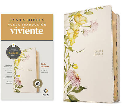 Picture of Biblia Ultrafina Ntv, Con Filament (Sentipiel, Jardín Floral, Índice, Letra Roja)