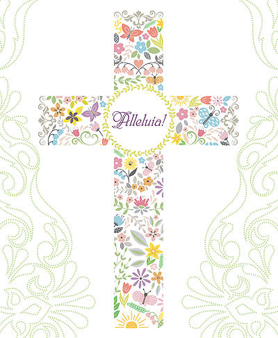 Picture of "Alleluia!" Cross Easter Legal Size Bulletin - Pack of 50