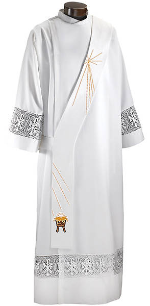 Picture of Let Us Adore Him Christmas Deacon Stole