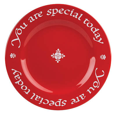 Picture of You Are Special Today Red Plate