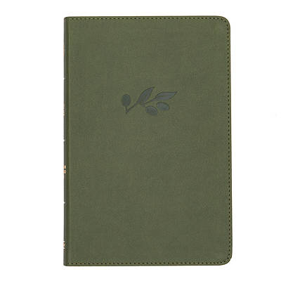 Picture of CSB Thinline Reference Bible, Olive Leathertouch
