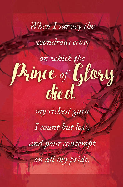 Picture of When I Survey the Wondrous Cross Good Friday Bulletin (Pkg of 50)