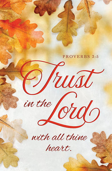 Picture of Trust in the Lord Inspirational Bulletin Regular