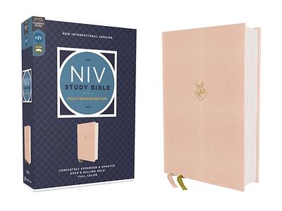 Picture of NIV Study Bible, Fully Revised Edition (Study Deeply. Believe Wholeheartedly.), Cloth Over Board, Pink, Red Letter, Comfort Print