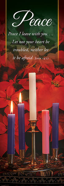 Picture of Peace I leave with You Advent Banner 2x6 Vinyl