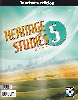 Picture of Heritage Studies Grade 5 Teacher's Edition with CD 3rd Edition