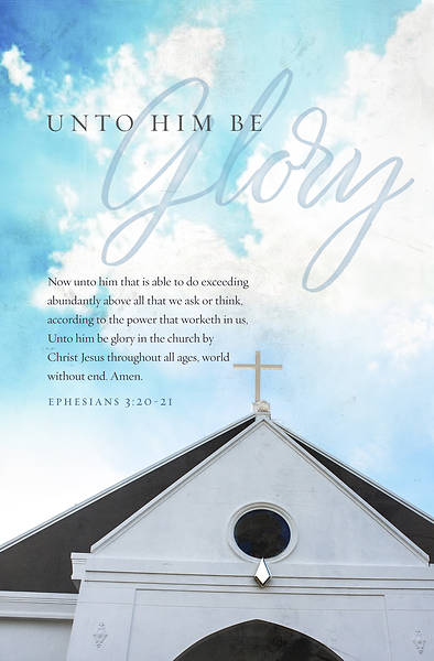Picture of Unto Him Be Glory Bulletin Regular