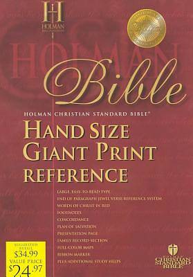 Picture of Hand Size Giant Print Reference Bible-HCSB