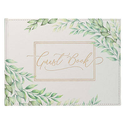 Picture of Guestbook Green Leaves