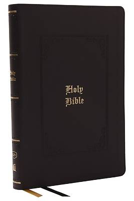 Picture of KJV Bible, Giant Print Thinline Bible, Vintage Series, Leathersoft, Black, Red Letter, Thumb Indexed, Comfort Print